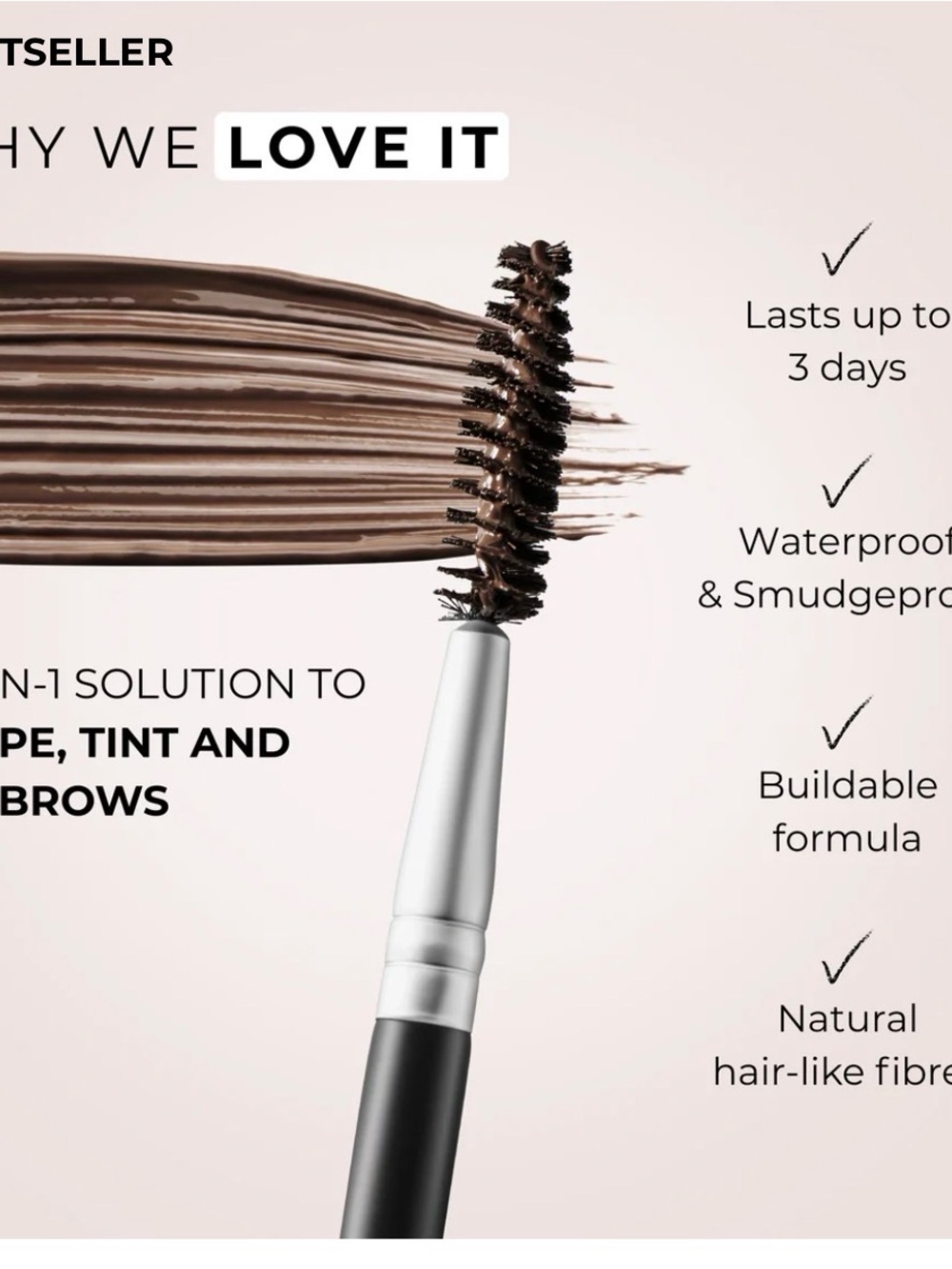 Wunderbrow Original Brow Gel - Taupe - Picture 5 of 5